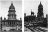 San Francisco: City Hall. /Ncity Hall Before And After Its Destruction By Fire Following The San Francisco Earthquake Of 18 April 1906. Poster Print by Granger Collection - Item # VARGRC0092517