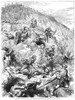 Battle Of Majuba, 1881. /Nthe British Retreating From The Boers Down Majuba Hill, 27 February 1881. Contemporary Wood Engraving From An English Newspaper. Poster Print by Granger Collection - Item # VARGRC0052268