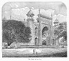 India: Taj Mahal. /Nview Of The Gateway Of The Taj Mahal In Agra, India. Wood Engraving, 19Th Century. Poster Print by Granger Collection - Item # VARGRC0095187