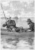 Fishing, 1884. /N'A Distinguished Fisherman Enjoying His Well-Earned Vacation.' Engraving, 1884. Poster Print by Granger Collection - Item # VARGRC0264508