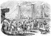 Immigrants Landing, 1851. /Nwood Engraving, American, 1851. Poster Print by Granger Collection - Item # VARGRC0045458