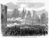 Italy: Unification, 1870. /Nitalian Troops Storming A Breach In The City Walls At The Villa Buonaparte, 20 September 1870. Wood Engraving, 1870. Poster Print by Granger Collection - Item # VARGRC0059194