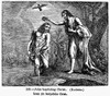 John Baptizing Jesus. /Nwood Engraving, 19Th Century. Poster Print by Granger Collection - Item # VARGRC0015753