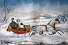 The Road-Winter, 1853. /Nlithograph, 1853 By Nathaniel Currier. Poster Print by Granger Collection - Item # VARGRC0011639