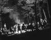 Summer Camp, 1943. /Ncampers Sitting Around A Campfire At Camp Nathan Hale, An Interracial Summer Camp In Southfields, New York. Photograph By Gordon Parks, 1943. Poster Print by Granger Collection - Item # VARGRC0351607