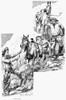 Remington: Cowboys, 1887. /N'A Hard Trail.' Drawing, 1887, By Frederic Remington (1861-1908). Poster Print by Granger Collection - Item # VARGRC0030606
