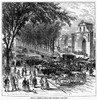 New Jersey: Newark, 1876. /Nbroad Street, Near The Market, Newark, New Jersey. Wood Engraving, 1876. Poster Print by Granger Collection - Item # VARGRC0099375