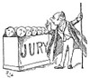 Gilbert & Sullivan: Trial. /N'Trial By Jury.' 'From Bias Free Of Every Kind, This Trial Must Be Tried.' Drawing By William Schwenck Gilbert From His 'Bab Ballads.' Poster Print by Granger Collection - Item # VARGRC0066189