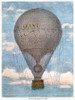 Ballooning: Nadar, 1863. /Nnadar'S 'Le Geant' Balloon In Flight Over Paris, France, 1863. Contemporary English Wood Engraving. Poster Print by Granger Collection - Item # VARGRC0008121