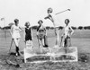 Golfing, 1926. /Nwomen Wearing Bathing Suits, Teeing Off From A Block Of Ice On A Golf Course. Photograph, 1926. Poster Print by Granger Collection - Item # VARGRC0265399