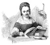 Deborah Read Franklin /N(1708-1774). Mrs. Benjamin Franklin. At Work In Her Husband'S Printing Office: Wood Engraving, 1852. Poster Print by Granger Collection - Item # VARGRC0067458