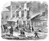Nyc: Tenement Life, C1860. /Na Funeral In Baxter Street, The Five Points Tenement District Of New York. Wood Engraving From A German-Language American Newspaper, C1860. Poster Print by Granger Collection - Item # VARGRC0006281