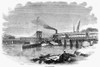 Connecticut: Train Wreck. /Nrailroad Accident At Norwalk, Connecticut. Wood Engraving, 1853. Poster Print by Granger Collection - Item # VARGRC0099217