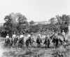 Texas: Cowboys, C1901. /Na Group Of Cowboys On Horseback On A Cattle Ranch In Texas. Photograph By William Jackson Henry, C1901. Poster Print by Granger Collection - Item # VARGRC0124605