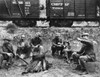 Group Of Hoboes, C1925. /Ngroup Of Hoboes In The American Midwest. Photograph, C1925. Poster Print by Granger Collection - Item # VARGRC0015338