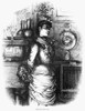 Nast: Christmas, 1882. /N'Christmas Flirtation.' Engraving By Thomas Nast, 1882. Poster Print by Granger Collection - Item # VARGRC0266354