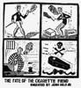 John Held, Jr: Cartoon, 1925. /N'The Fate Of The Cigarette Fiend.' Illustration, C1925, By John Held, Jr. Poster Print by Granger Collection - Item # VARGRC0038317