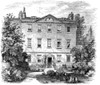 Isaac Newton'S House. /Nisaac Newton'S House In Kensington, London, England, Where He Lived In His Later Years. Wood Engraving, 19Th Century. Poster Print by Granger Collection - Item # VARGRC0070310