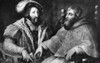 Clement Vii & Francis I. /Npope Clement Vii (1523-1534) And Francis I, King Of France (1515-1547). Painting By Giorgio Vasari (1511-1574). Poster Print by Granger Collection - Item # VARGRC0068915