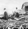 Galveston Hurricane, 1900. /Ntwo African American Women Standing Among Rubble Where Their Home Once Stood, Following The Hurricane That Devastated Galveston, Texas, 8-9 September 1900. Poster Print by Granger Collection - Item # VARGRC0130343
