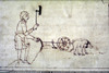 Ploughing With Oxen. /Nenglish Manuscript Illumination, C1000. Poster Print by Granger Collection - Item # VARGRC0036395