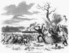 Southern Loyalists, 1862. /Nalabama Loyalists Greeting The Federal Gun-Boats In The Spring Of 1862: Wood Engraving From A Contemporary American Newspaper. Poster Print by Granger Collection - Item # VARGRC0067144