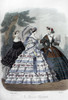 Women'S Fashion, 1860. /Nfashionable Society Women Going For A Walk In Hoop Skirt Dresses. French Color Fashion Plate From 'Le Monde El_Gant,' 1860. Poster Print by Granger Collection - Item # VARGRC0126498