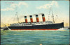 Postcard: Lusitania, 1915. /Nthe Cunard Steamship Lusitania Depicted On A German Postcard Several Years Before Its Sinking By German Torpedoes On 7 May 1915. Poster Print by Granger Collection - Item # VARGRC0010450