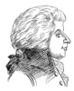 Wolfgang Amadeus Mozart /N(1756-1791). Austrian Composer. Line Drawing. Poster Print by Granger Collection - Item # VARGRC0043720