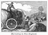New England: Harvest, 1835. /Nwood Engraving, American, C1835. Poster Print by Granger Collection - Item # VARGRC0092904