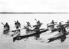 Alaska: Kayakers, C1929. /Na Group Of Eskimos In Their Kayaks, Noatak, Alaska. Photographed By Edward S. Curtis, C1929. Poster Print by Granger Collection - Item # VARGRC0121969