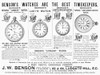 Pocket Watches, 1887. /Nadvertisement For Pocket Watches, English, 1887. Poster Print by Granger Collection - Item # VARGRC0005354