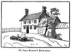 Isaac Newton Birthplace. /Nsir Isaac Newton'S Birthplace, Woolsthorpe House, Lincolnshire, England. Engraving, English, 1848. Poster Print by Granger Collection - Item # VARGRC0017186