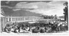 Versailles: Grand Trianon. /Nthe Trianon Palace In The Gardens Of The Palace Of Versailles, France. Wood Engraving, 19Th Century After A Painting By Jean Michel Moreau, 1775. Poster Print by Granger Collection - Item # VARGRC0117639