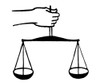 Scales Of Justice. /Nwoodcut, 19Th Century. Poster Print by Granger Collection - Item # VARGRC0063559