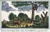 Lewis & Clark: Bear, 1800S. /Nescaping From A Bear During The Lewis & Clark Expedition. Colored Engraving, 1811, From A Contemporary Account Of The Expedition. Poster Print by Granger Collection - Item # VARGRC0008735