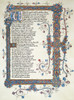 Canterbury Tales. /Nthe Beginning Of The Prologue To Chaucer'S 'Canterbury Tales.' A 15Th Century Manuscript Page. Poster Print by Granger Collection - Item # VARGRC0061811
