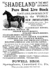 Ad: Horses, 1887. /Namerican Magazine Advertisement For Horses From Powell Brothers In Pennsylvania, 1887. Poster Print by Granger Collection - Item # VARGRC0323680