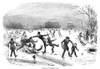 London: Ice Skating, 1854. /Nice Skating In Regent'S Park, London, England. Wood Engraving, 1854. Poster Print by Granger Collection - Item # VARGRC0267582