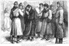 Russia: Political Prisoners. /N'Russian Political Prisoners At A Railway Station.' Wood Engraving, English, 1881. Poster Print by Granger Collection - Item # VARGRC0078783