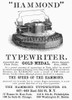 Typewriter Ad, 1890. /Namerican Magazine Advertisement, 1890, For The Hammond Tyepwriter. Poster Print by Granger Collection - Item # VARGRC0097726