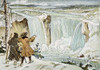 Louis Hennepin (1640-?1701). /Nfather Hennepin At Niagara Falls In 1678. Pen-And-Ink Drawing By C.W. Jefferys. Poster Print by Granger Collection - Item # VARGRC0065115