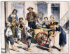 New York: Ice Cream, 1885. /Nan Ice Cream Vendor Serving Poor Children In The Five Points District Of New York City. Wood Engraving, American, 1885. Poster Print by Granger Collection - Item # VARGRC0102452