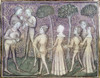 Dancers, C1380. /Nmen And Women Dancing With Arms Linked To The Accompaniment Of Three Musicians. Illumination From A Manuscript Of The 'Romance Of The Rose,' French, C1380. Poster Print by Granger Collection - Item # VARGRC0128899