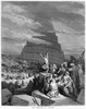 Tower Of Babel. /Nwood Engraving After Gustave Dor_ (1833-1883). Poster Print by Granger Collection - Item # VARGRC0004103