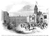 Dublin Castle, 1843. /N'Court-Yard Of Dublin Castle, On The Morning Of St. Patrick'S Day, 17Th Of March - Relieving The Guard.' Line Engraving, 1843. Poster Print by Granger Collection - Item # VARGRC0057530