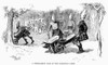 Caledonian Games, 1890. /Na Wheelbarrow Race At The International Caledonian Games. Engraving, American, 1890. Poster Print by Granger Collection - Item # VARGRC0355300
