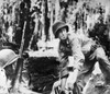 World War Ii: Bougainville. /Nu.S. Army Soldier Prepares To Throw A Hand Grenade During The Fighting At Empress Augusta Bay, Bougainville, New Guinea. Photographed Late 1943. Poster Print by Granger Collection - Item # VARGRC0100103