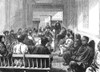 Immigrants: Chinese, 1875. /Nchinese Worshippers In A Methodist Chapel At San Francisco, California. Wood Engraving From An American Newspaper, 1875. Poster Print by Granger Collection - Item # VARGRC0001083