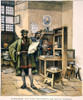 Johann Gutenberg /N(C1395-1468) And His Partner, Johann Fust, With Their Printing Press At Mainz: Wood Engraving, 19Th Century. Poster Print by Granger Collection - Item # VARGRC0066626